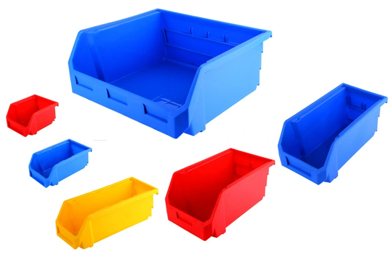 Low Cost Cheap Plastic Bolt Bins Stack and Nest Type Free Standing