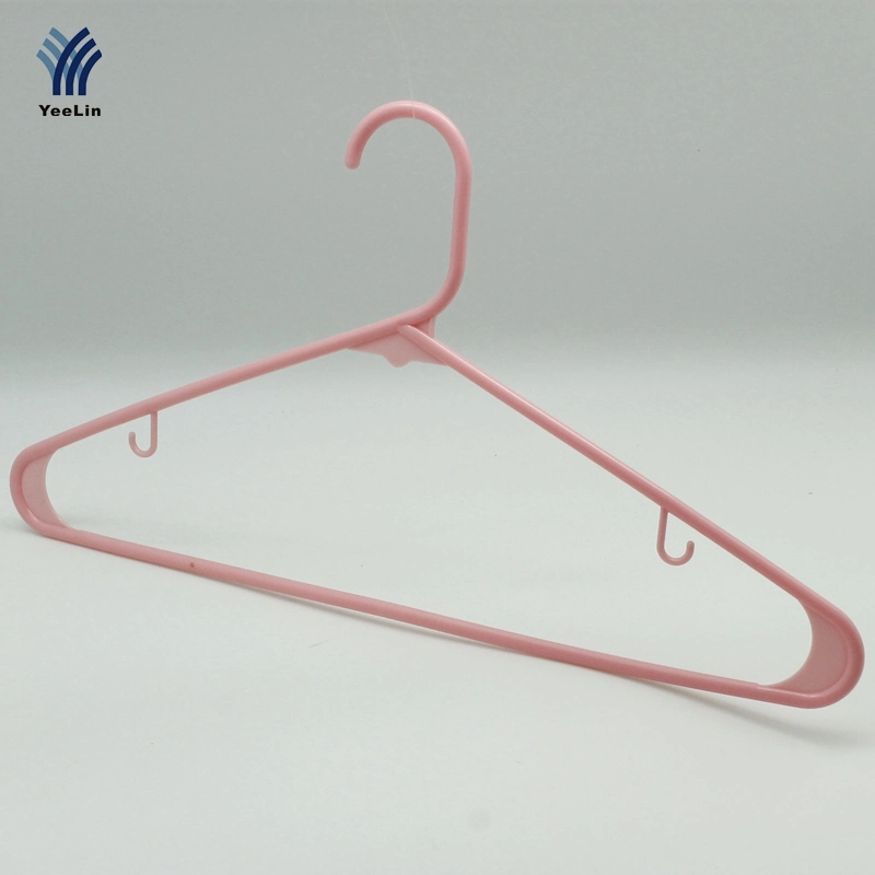 Amazon Non-Slip Travel Plain Colorful Plastic Clothes Clothing Shirt Garment Hanger Rack for Supermarkets