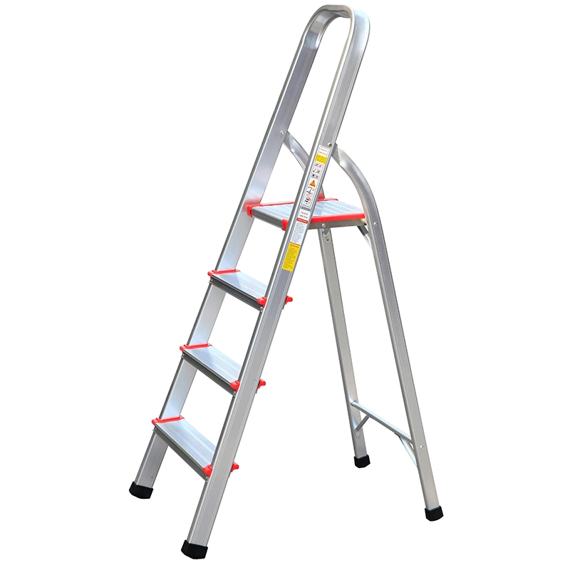 3-9 Step Wholesale Aluminum Foldable A shaped Household Ladders with EN 131